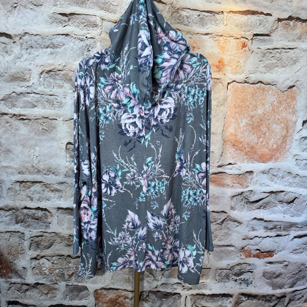 Dear Scarlett - Pullover with a Hoodie - Floral Multi - XL - NWT - Picture 9 of 11